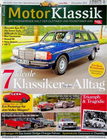 Deckblatt Motor Klassik (12/2014)